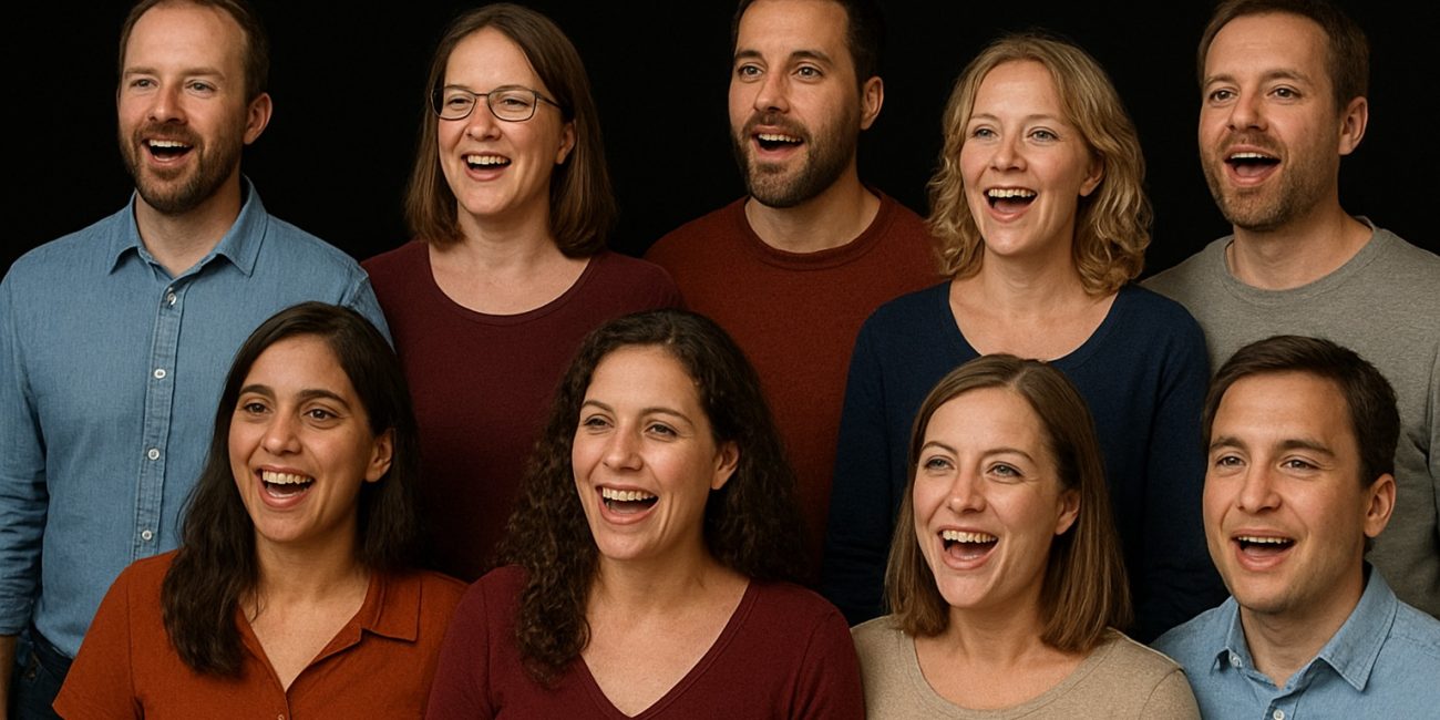Chor singt gemeinsam