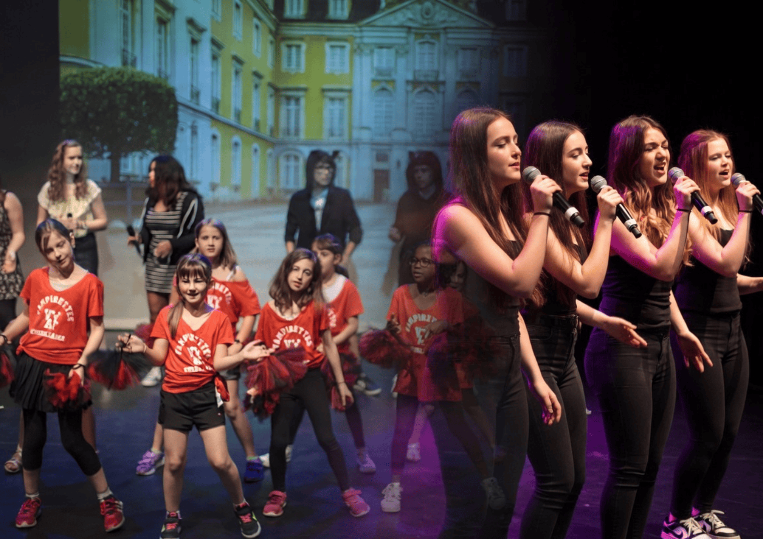 Auftritt von Young Musical stage